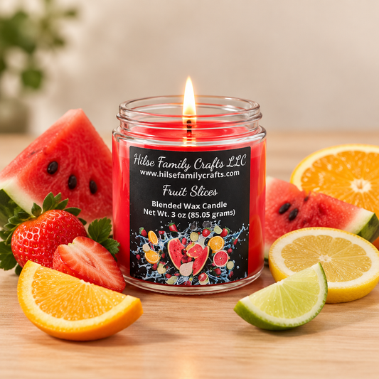 Fruit Slices Container Candle