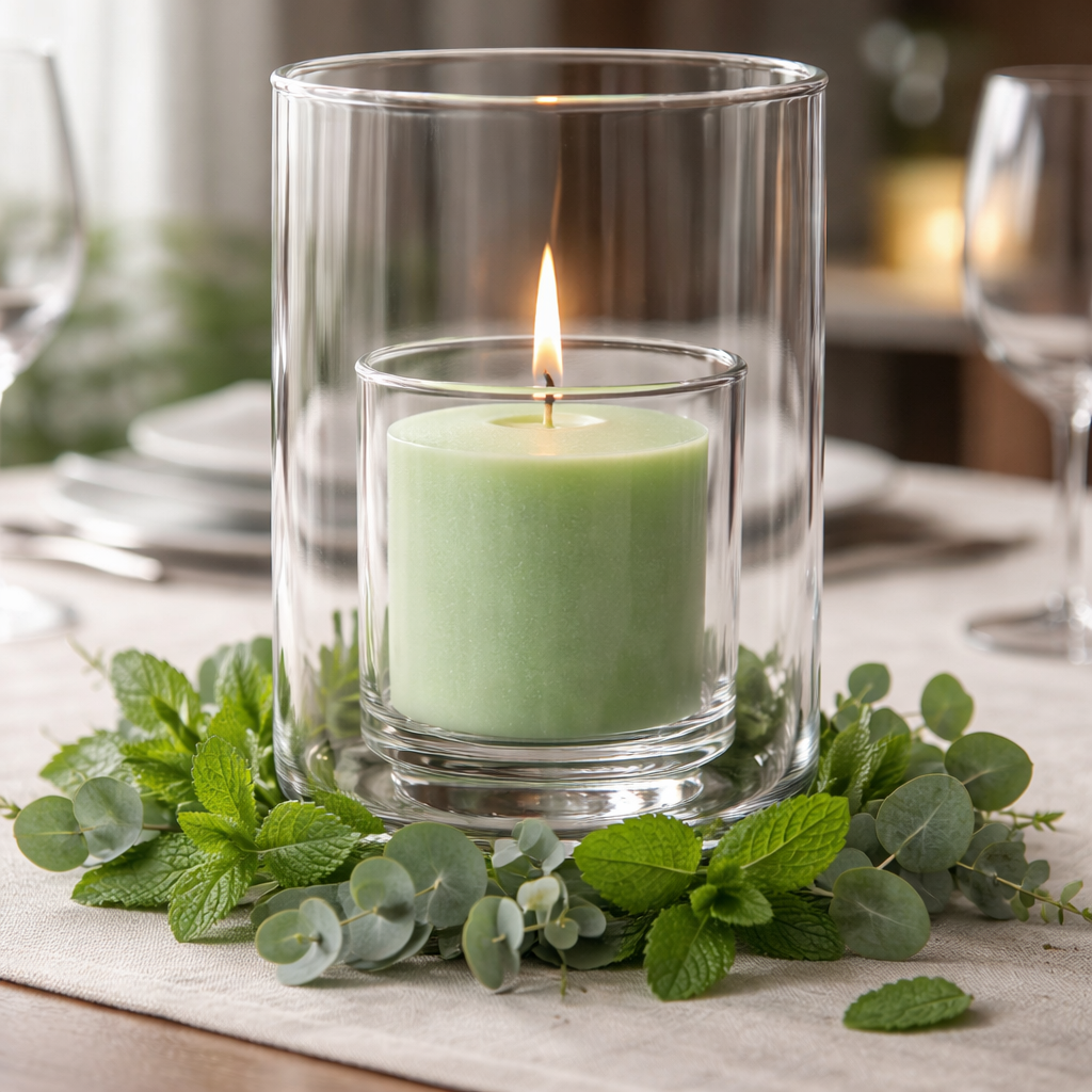 Spearmint and Eucalyptus Votive