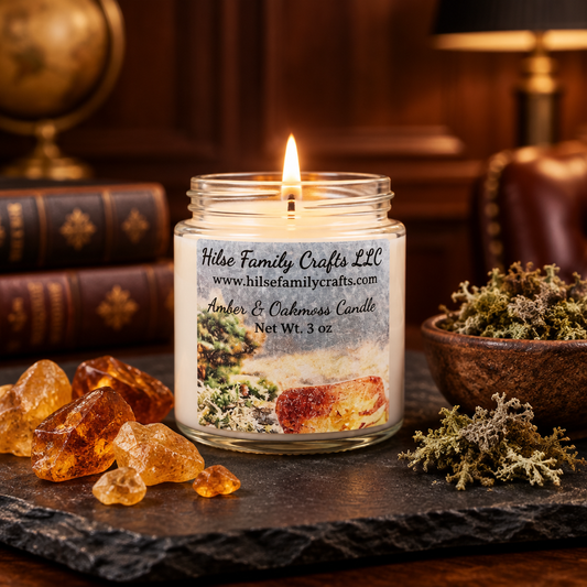 Amber and Oakmoss Container Candle