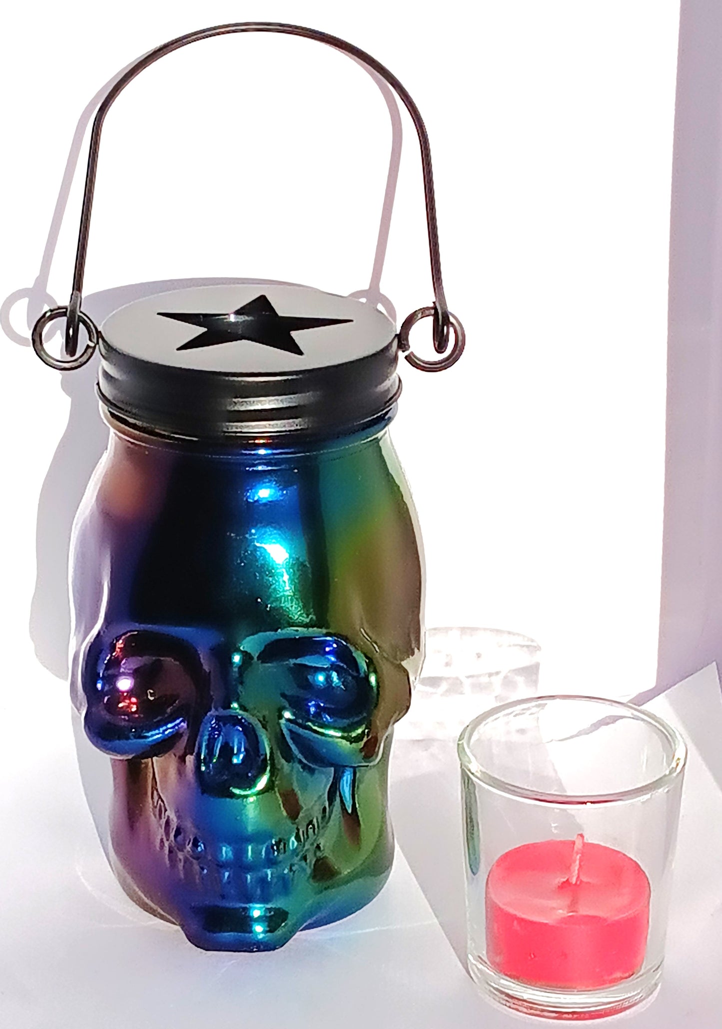 Skull Lantern Blue/Green