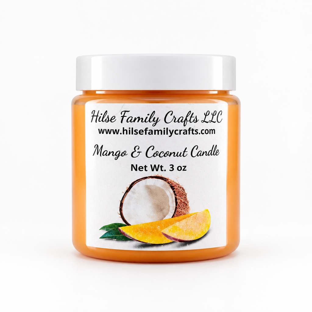 Mango and Coconut Container Candle
