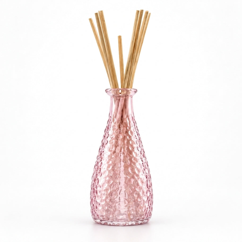Blush Pink Teardrop Bottle Reed Diffuser Set