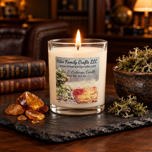 Amber and Oakmoss Container Candle