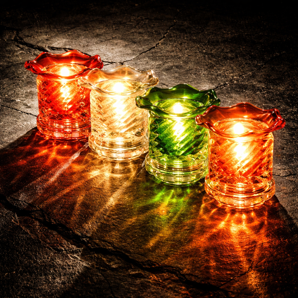 Striped Glass Warmer