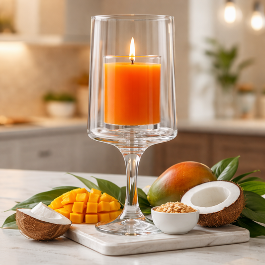 Mango and Coconut Votive
