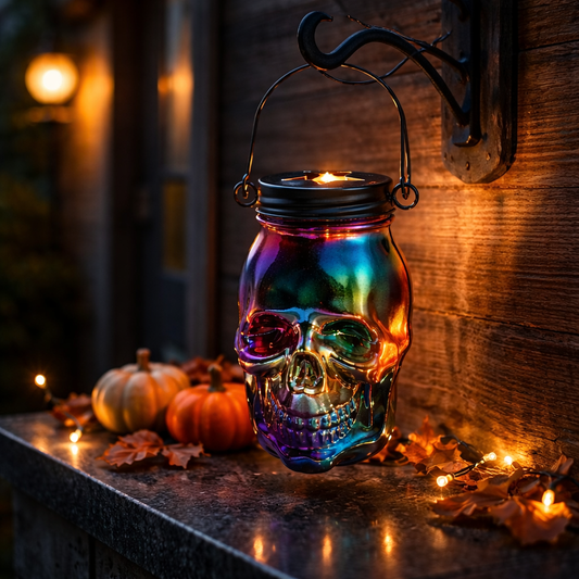 Skull Lantern Blue/Green