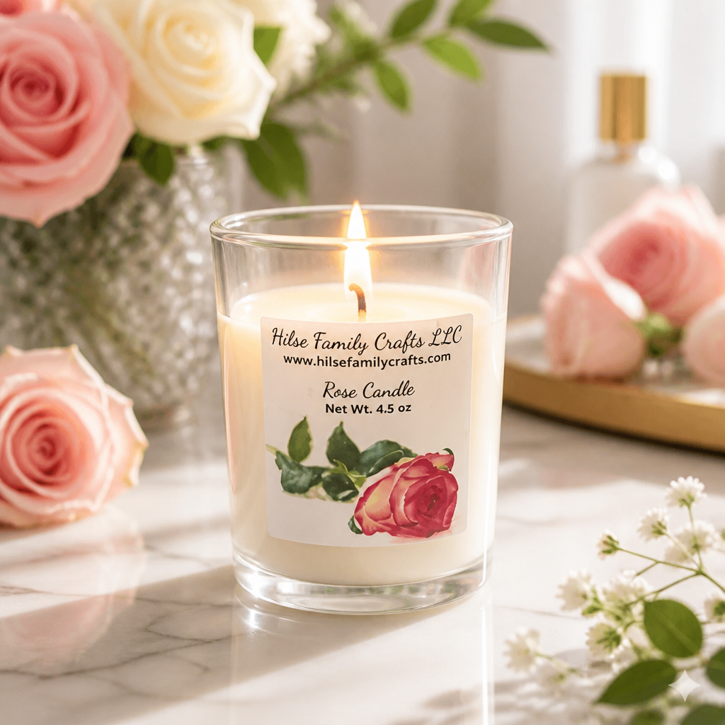 Rose Container Candle
