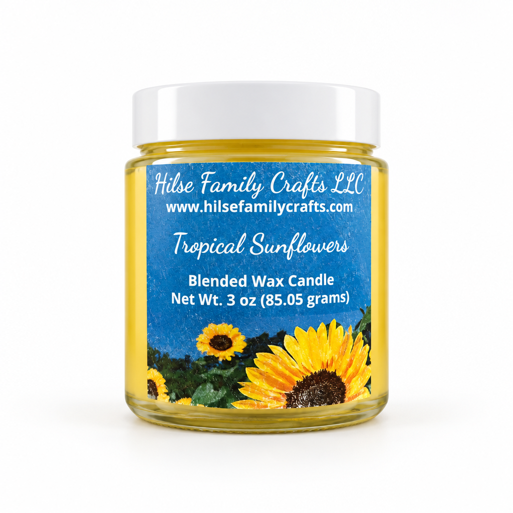Tropical Sunflowers Container Candle