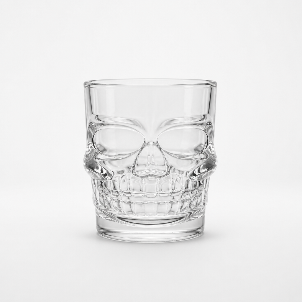 Halloween Skull Goblet Candle Holder
