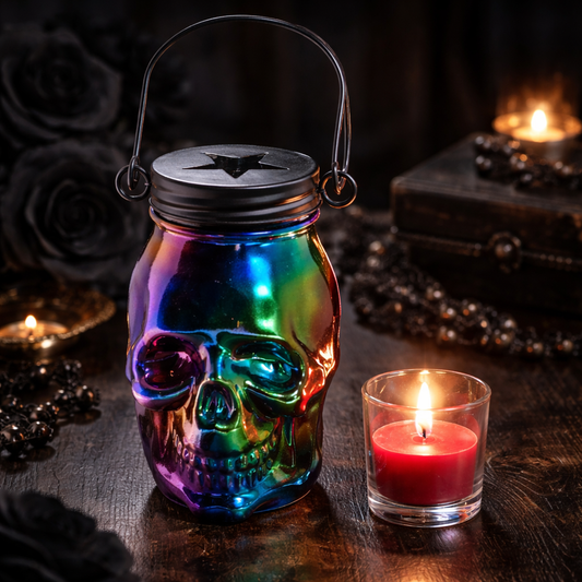 Skull Lantern Blue/Green