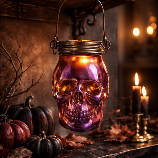 Skull Lantern Gold