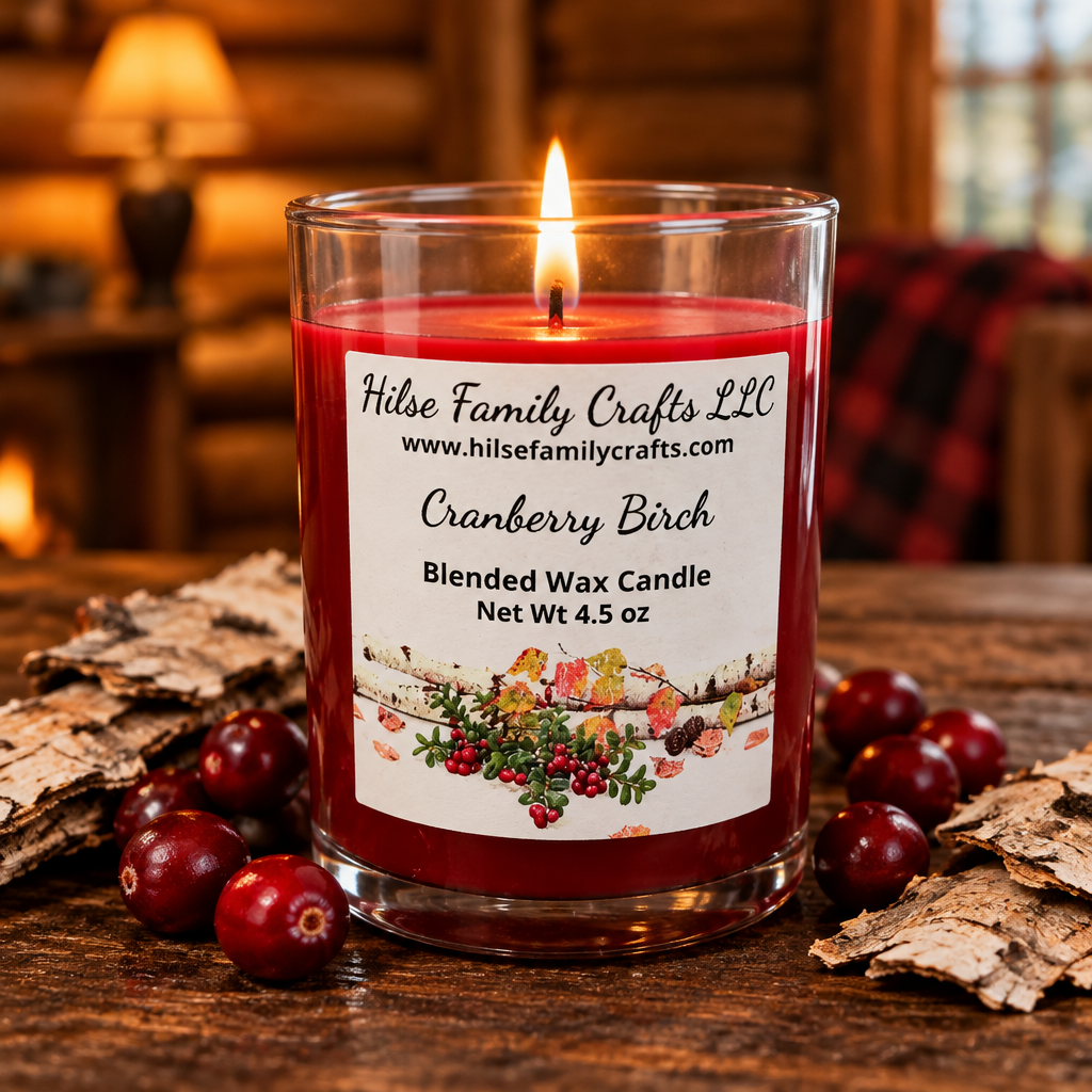 Cranberry Birch Container Candle
