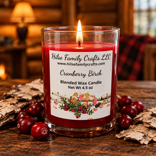 Cranberry Birch Container Candle