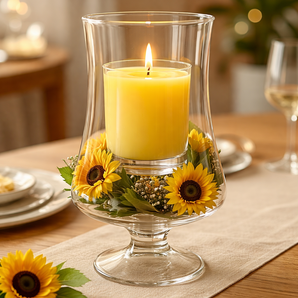 Tropical Sunflowers Votive