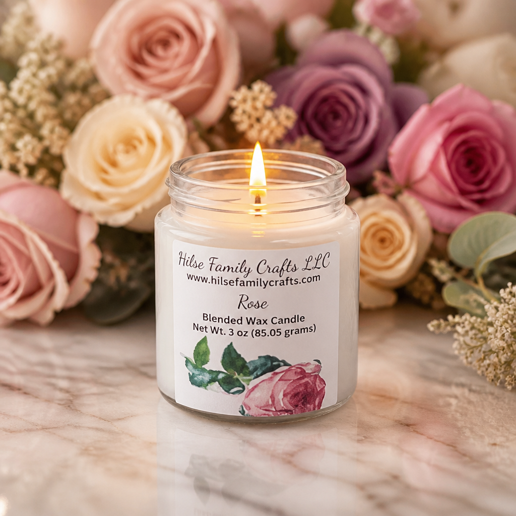 Rose Container Candle