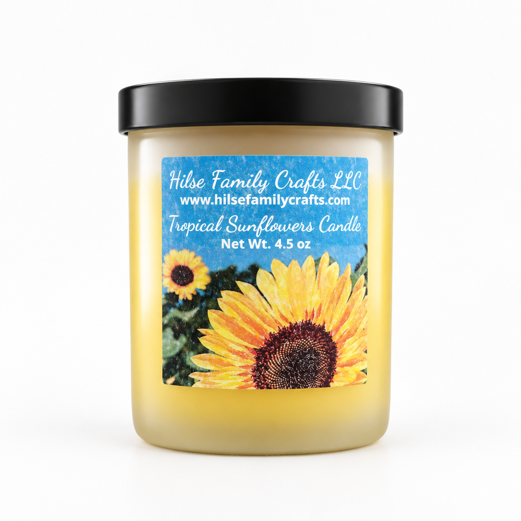 Tropical Sunflowers Container Candle